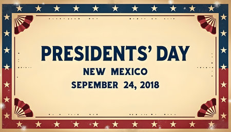 Presidents day card in retro style. Vector illustration for your designの素材