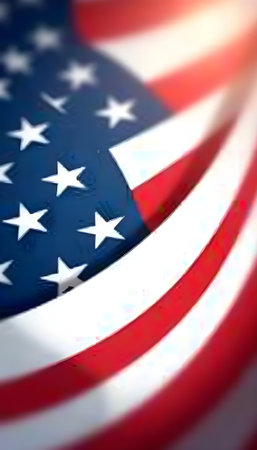 American flag close-up. American flag background. 3d renderingの素材