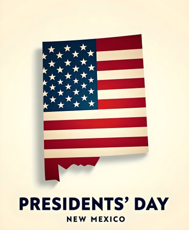 Presidents Day background with USA flag. Vector illustration. Eps 10の素材