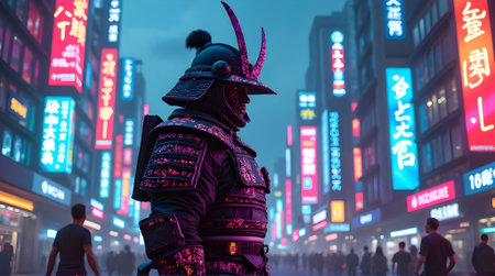 Chinese man wearing traditional costume in Ximending street.の素材