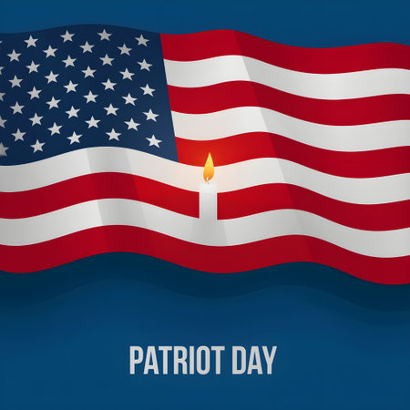 Patriot Day. 4th of July. Patriotic background. Vector illustrationの素材