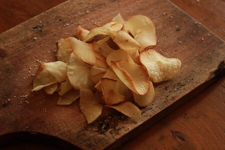 Chips, it's so delicious to be a snackの写真素材