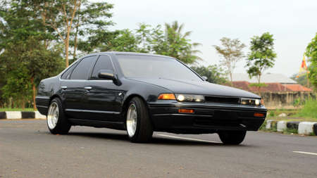 A Japanese tuner car that has good handling, high torque and can bend corners very wellの写真素材