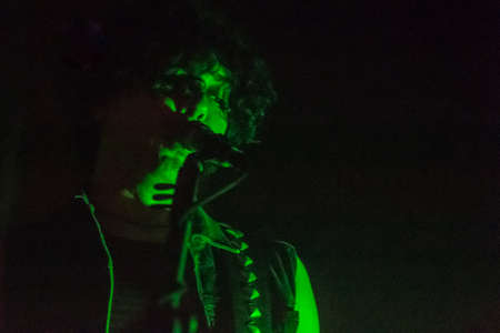 Bergamo, Italy. 24st February, 2017. The Zen Circus performances at Druze live music clubs. Simone Brambilla Photography / Live Newsのeditorial素材