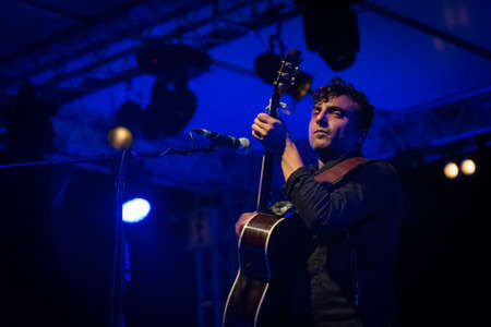 Bergamo, Italy. 21st July 2017. Italian folk band Il Pan del Diavolo performs at the Rock sul Serio festival. Brambilla Simone Photography Live Newsのeditorial素材