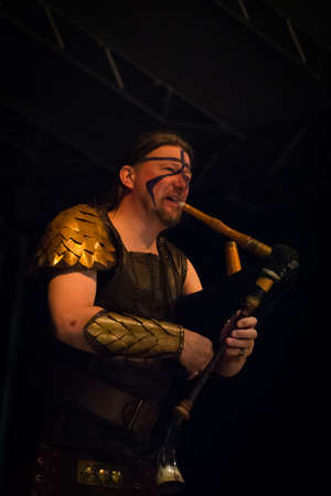 Bergamo, Italy. 30st July 2017. Italian folk metal rock band Diabula Rasa performs at the Malpaga Sounds. Brambilla Simone Photography Live Newsのeditorial素材