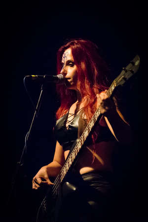 Bergamo, Italy. 30st July 2017. Italian folk metal rock band Diabula Rasa performs at the Malpaga Sounds. Brambilla Simone Photography Live Newsのeditorial素材