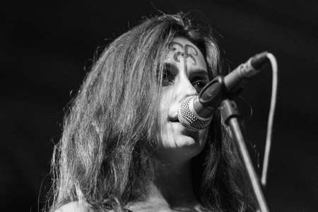 Bergamo, Italy. 30st July 2017. Italian folk metal rock band Diabula Rasa performs at the Malpaga Sounds. Brambilla Simone Photography Live Newsのeditorial素材