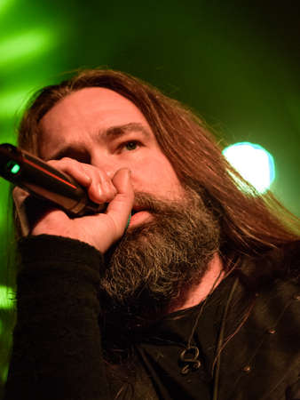 Milan, Italy. 5 March 2018. Dutch metal band Heidevolk performs at Live Club Magazzini Generali....