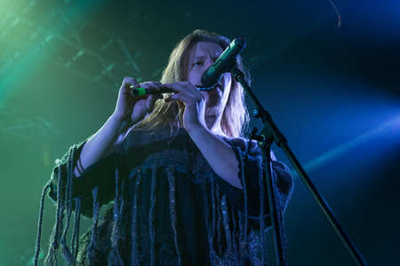 Milan, Italy. 5 March 2018. Russian folk metal band Arkona performs at Live Club Magazzini Generali....