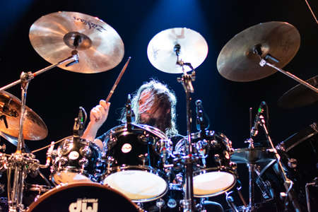 Milan, Italy. 16 February 2020. American progressive rock band THE ARISTOCRATS performs at LIVE...
