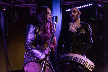 Milan, Italy - June 6, 2018: Italian metal rock band DEATHLESS LEGACY, from Tuscany, performs at...