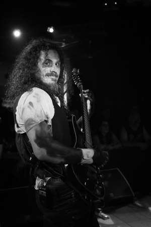 Milan, Italy - June 6, 2018: Italian metal rock band DEATHLESS LEGACY, from Tuscany, performs at LEGEND CLUB of Milan. Brambilla Simone Live News photographerのeditorial素材