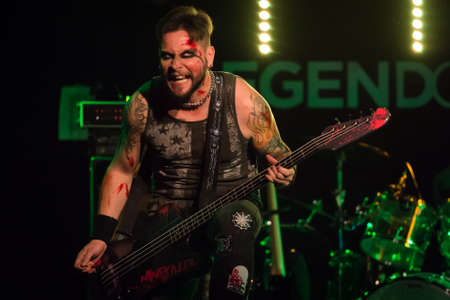 Milan, Italy. 29th September 2017. Rock band Blood Inc. performs at Legend Club. Brambilla Simone...
