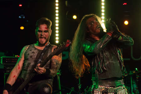 Milan, Italy. 29th September 2017. Rock band Blood Inc. performs at Legend Club. Brambilla Simone Photography Live Newsのeditorial素材