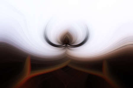 Abstract image composed of colored lines that create spirals