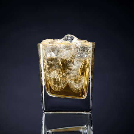 Glass of whiskyの写真素材
