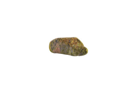 Unakite from Brazil or China isolatedの写真素材