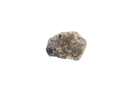 Labradorite from Madagaskar isolated on whiteの写真素材