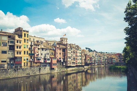 Girona city view. Costa Brava region. Spain