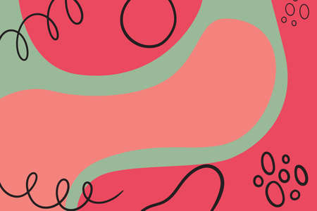 Organic shape hand draw background with natural colors for wallpapers, posters, home decoration...