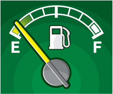 ECO Green Gas Tank Illustrationのイラスト素材
