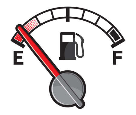 Empty gas tankのイラスト素材