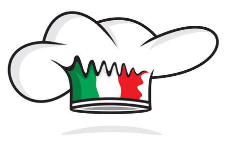 Italian chef hatのイラスト素材