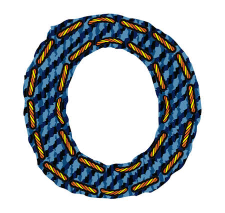letter of jeans alphabetのイラスト素材
