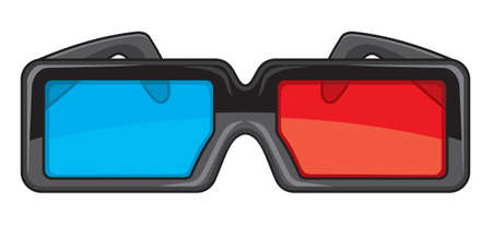 3D glassesのイラスト素材