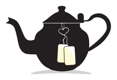 Retro teapotのイラスト素材