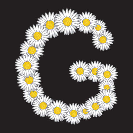 daisy letterのイラスト素材