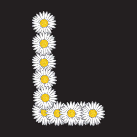 daisy letterのイラスト素材