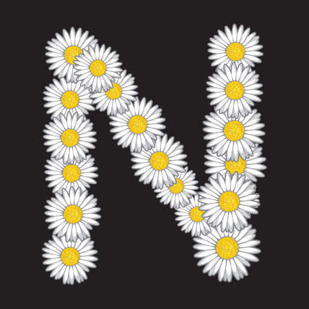 daisy letterのイラスト素材