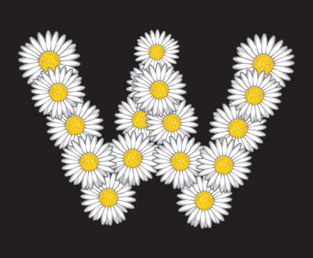 daisy letterのイラスト素材
