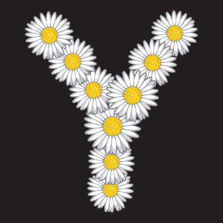 daisy letterのイラスト素材