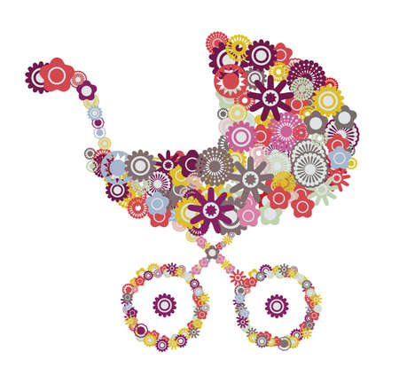 baby carriageのイラスト素材