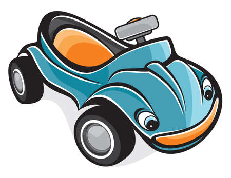 cute race carのイラスト素材