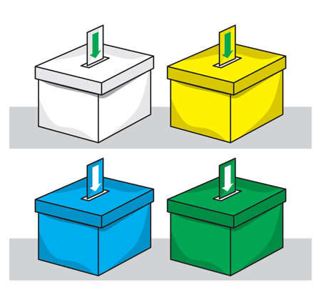 election box - ballot boxのイラスト素材