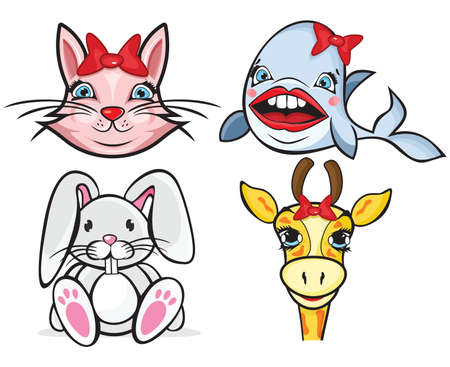 Animal collectionのイラスト素材