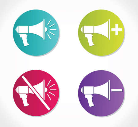 speaker web icon design elementのイラスト素材