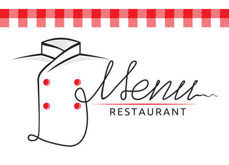 Italian restaurant menuのイラスト素材