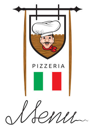 Italian restaurant menuのイラスト素材