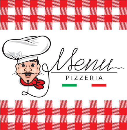 Italian restaurant menuのイラスト素材