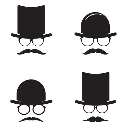 old time gentlemanのイラスト素材