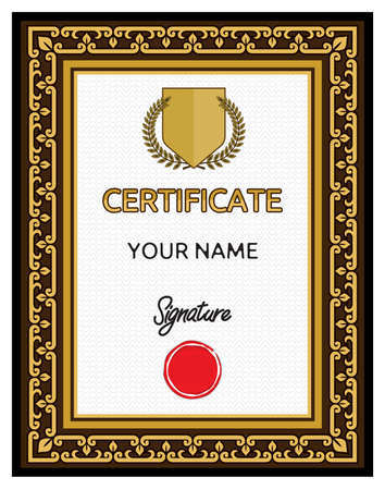 Certificate - Diplomaのイラスト素材