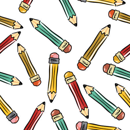 pencils backgroundのイラスト素材