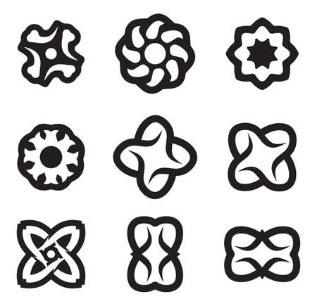 Set of different abstract symbols for designのイラスト素材