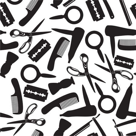 hairdressing saloon backgroundのイラスト素材