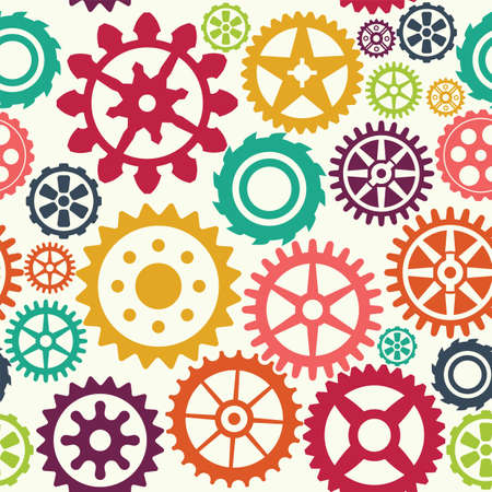 Gear seamless patternのイラスト素材